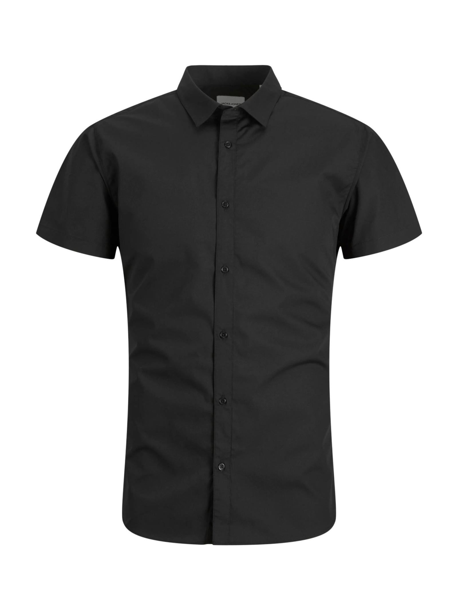 Camicia Jack & Jones Nero Joe manica corta 12195062 /Black JACK & JONES 