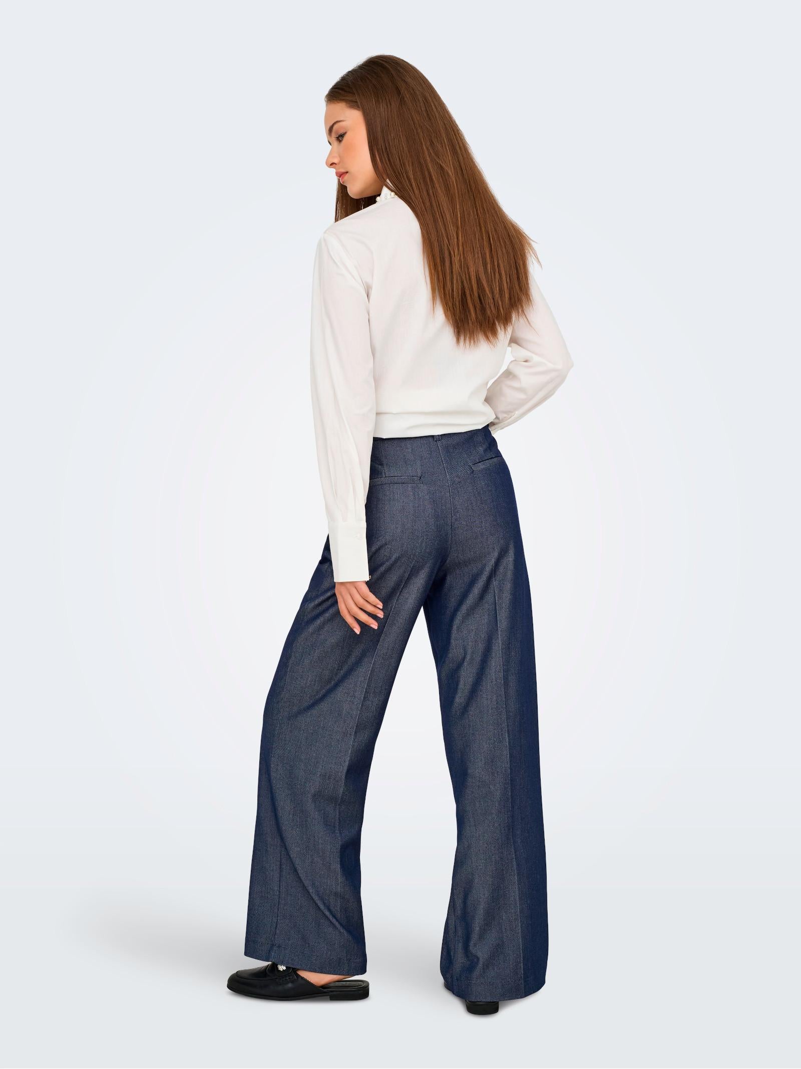 Pantalone Jacqueline De Yong Anthony Blu 15358635 /Dark Blue Denim JDY 
