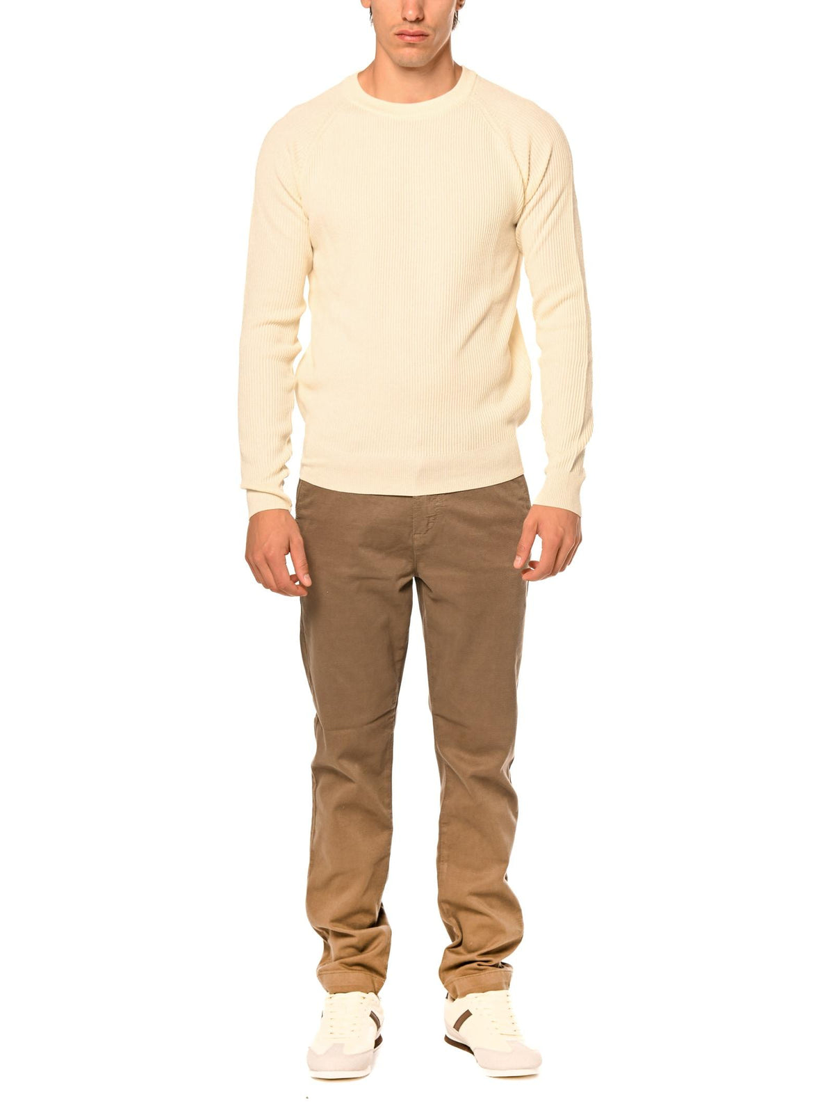 Maglia Seinse Panna girocollo a coste MI3169 PANNA SEINSE 