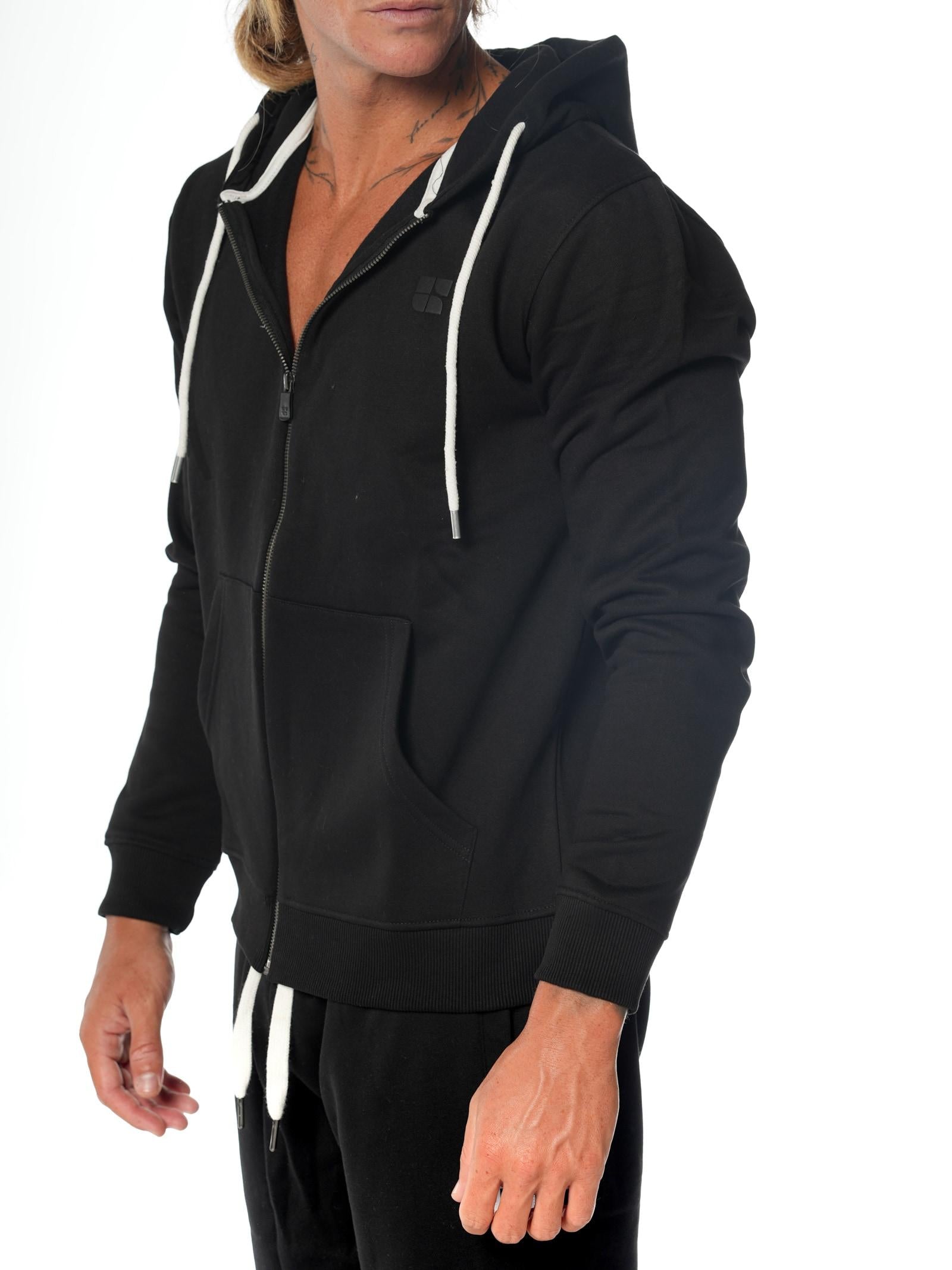 Felpa Urban Ring Nero con cappuccio e zip UR9120001 NERO URBAN RING 
