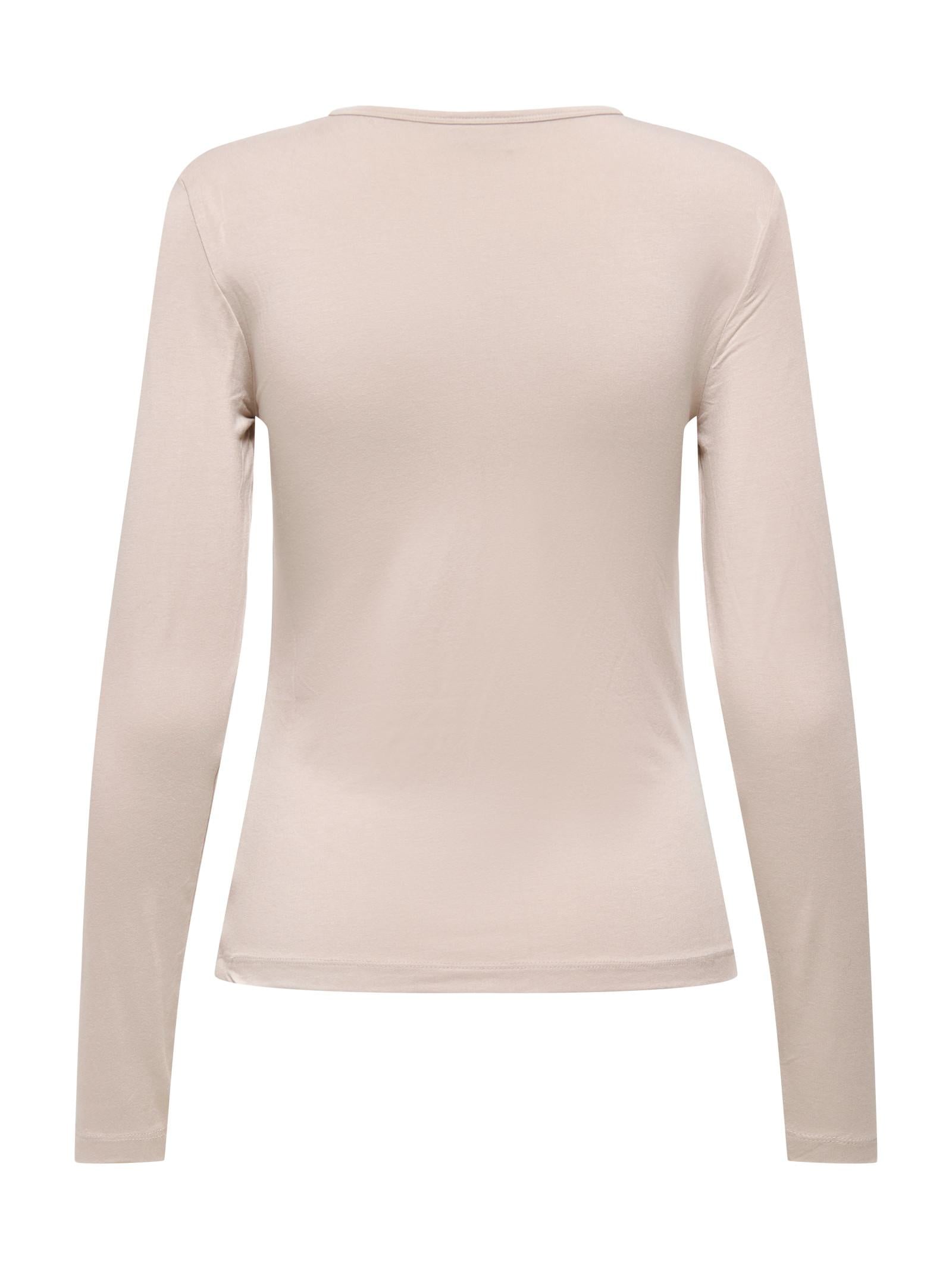 T-shirt Jacqueline De Yong MIla Beige manica lunga 15272092 /Chateau Gray JDY 