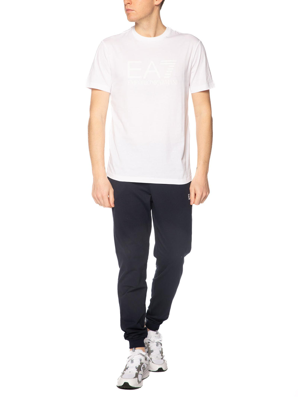 T-shirt Emporio Armani Bianco stampa grande 7M001412 M0213 EA7 