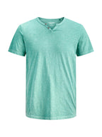 T-shirt Jack & Jones Esplit Acqua marina scollo a V 12164972 /Mineral Blue JACK & JONES 