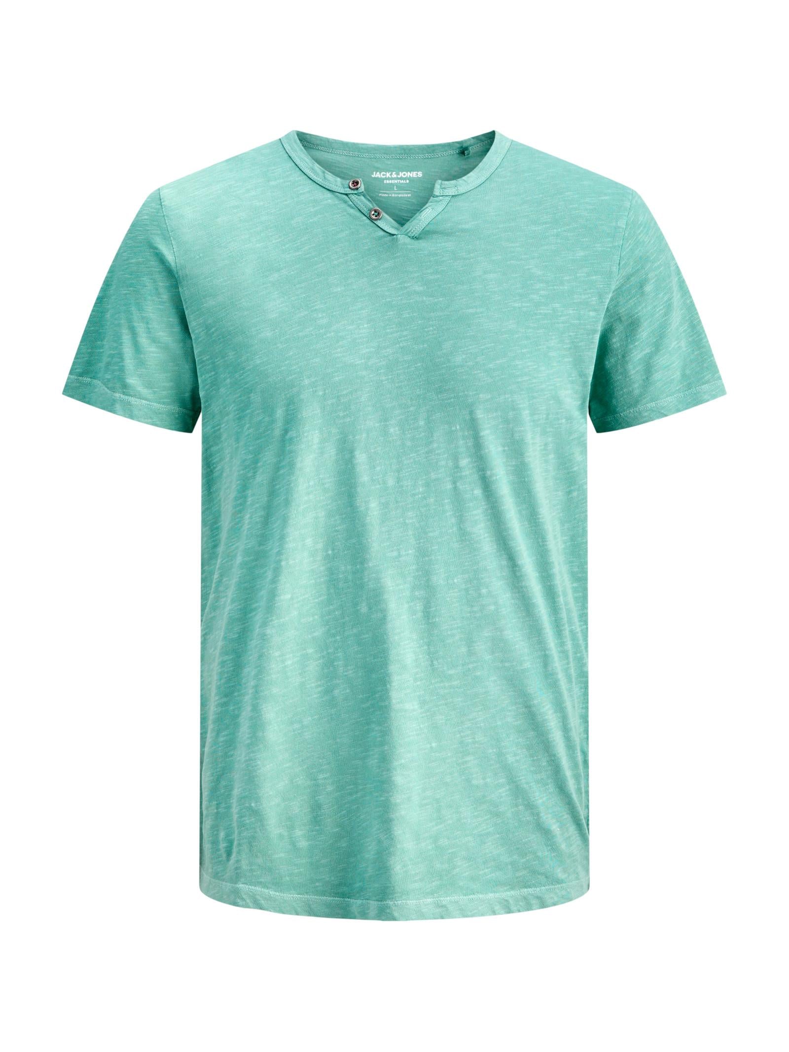 T-shirt Jack & Jones Esplit Acqua marina scollo a V 12164972 /Mineral Blue JACK & JONES 