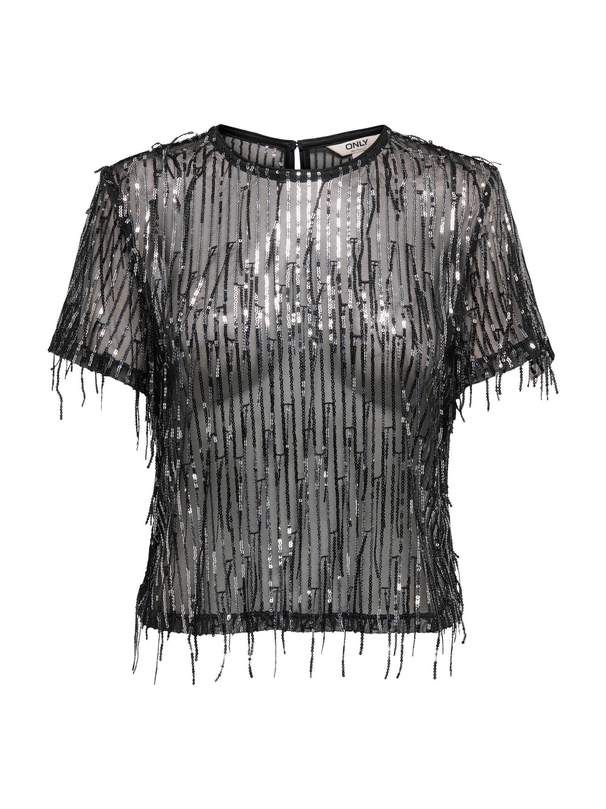 T-shirt Only Spacy Nero con paillettes 15359928 /Black ONLY 
