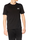 T-shirt Emporio Armani Nero logo piccolo 8NPT25 1200 EA7 