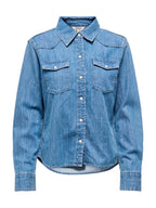 Camicia Only Charlize in denim Slim fit 15364777 /Medium Blue Denim ONLY 