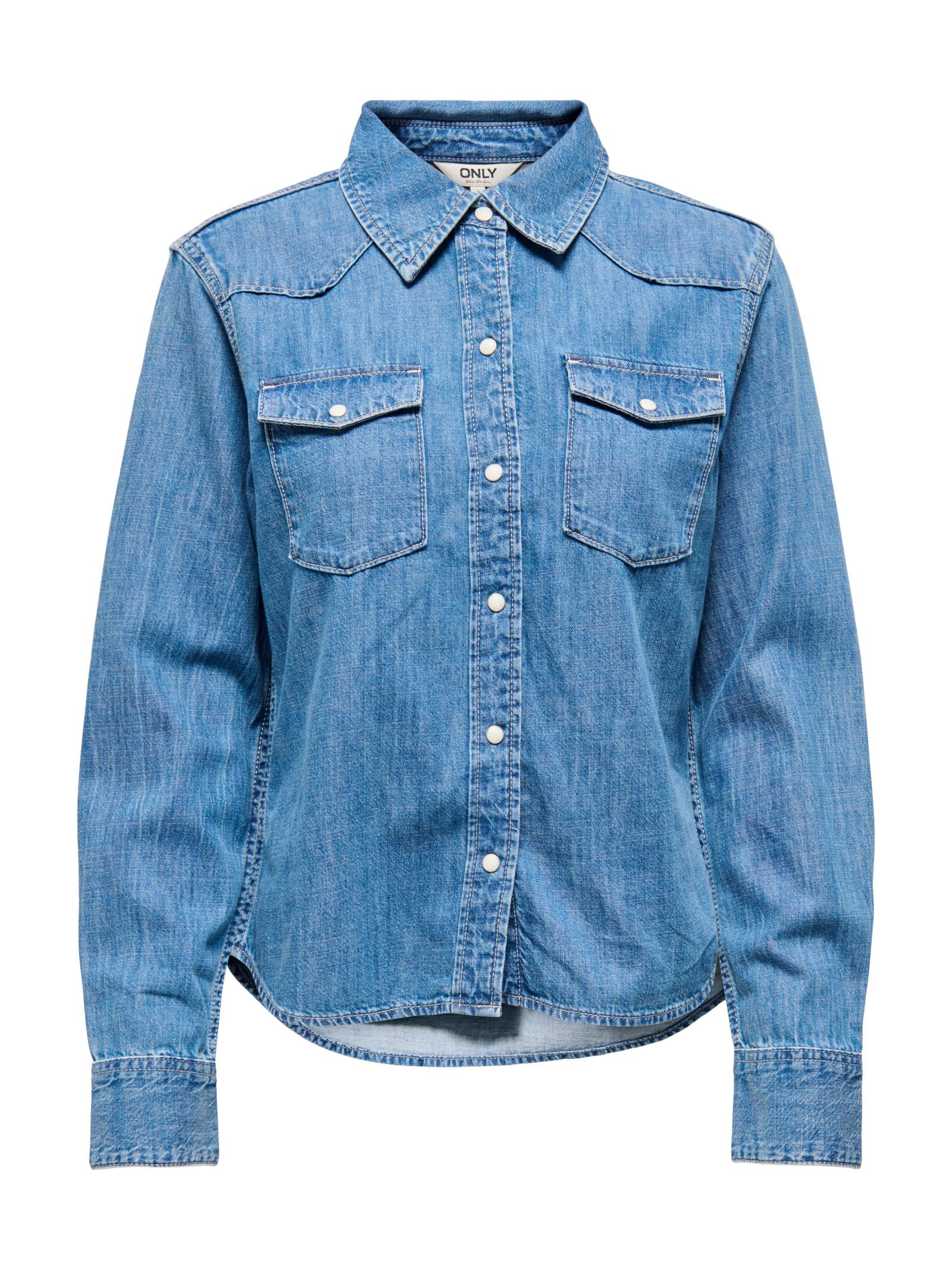 Camicia Only Charlize in denim Slim fit 15364777 /Medium Blue Denim ONLY 