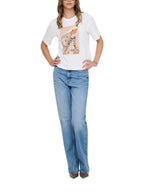 T-shirt Only Bianco Susan stampa 15372179 /Pulse Bright White ONLY 