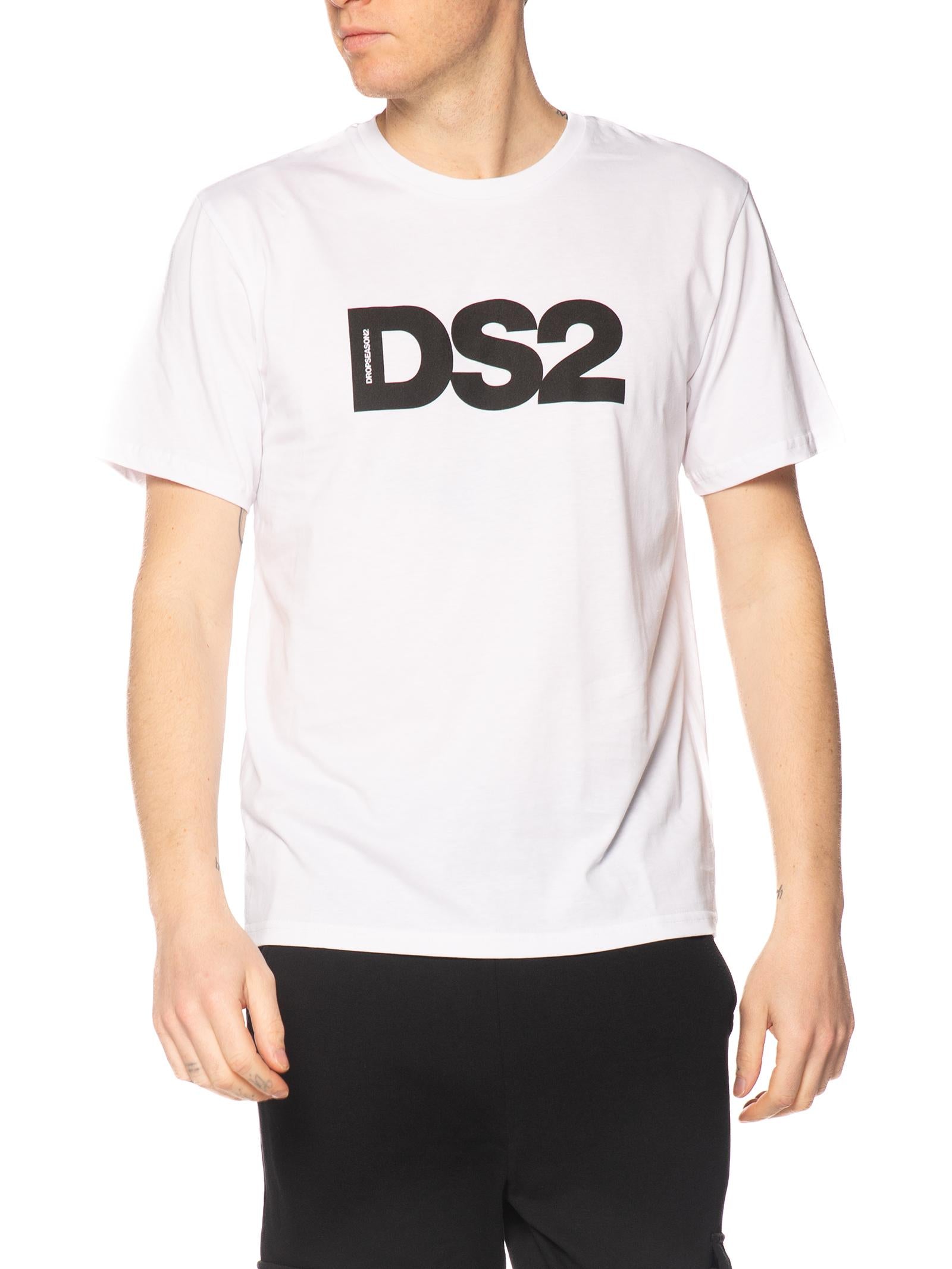 T-shirt DS2 Bianco stampa big SS26272 BIANCO DS2 