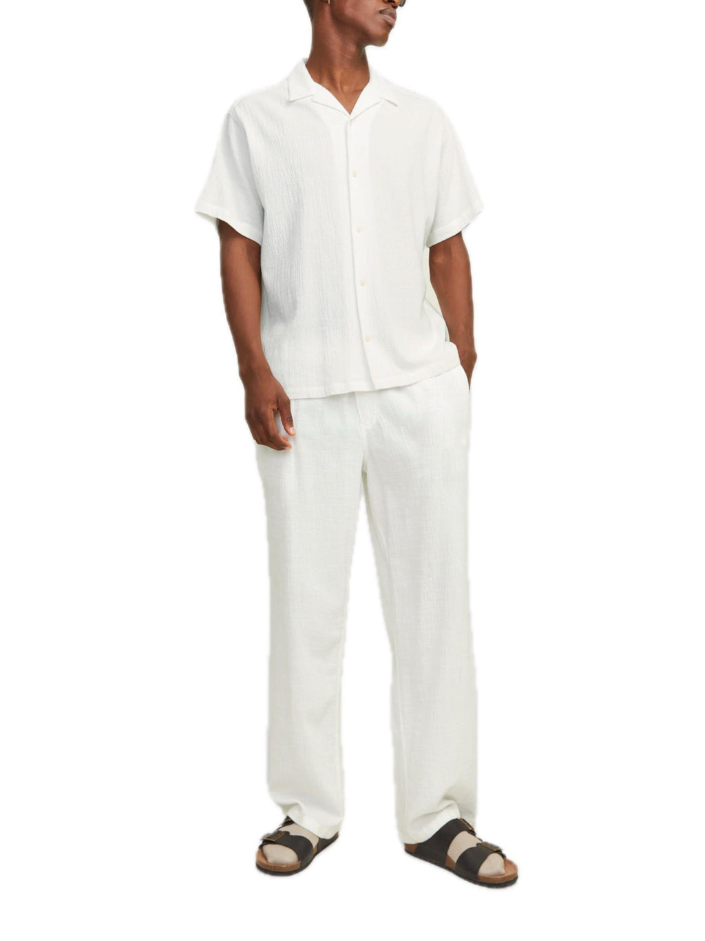 Camicia Jack & Jones Bianco Luke relaxed 12255781 /Cloud Dancer JACK & JONES 