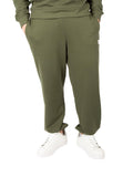 Pantalone Urban Ring Verde basic over in felpa UR812070 VERDE URBAN RING 