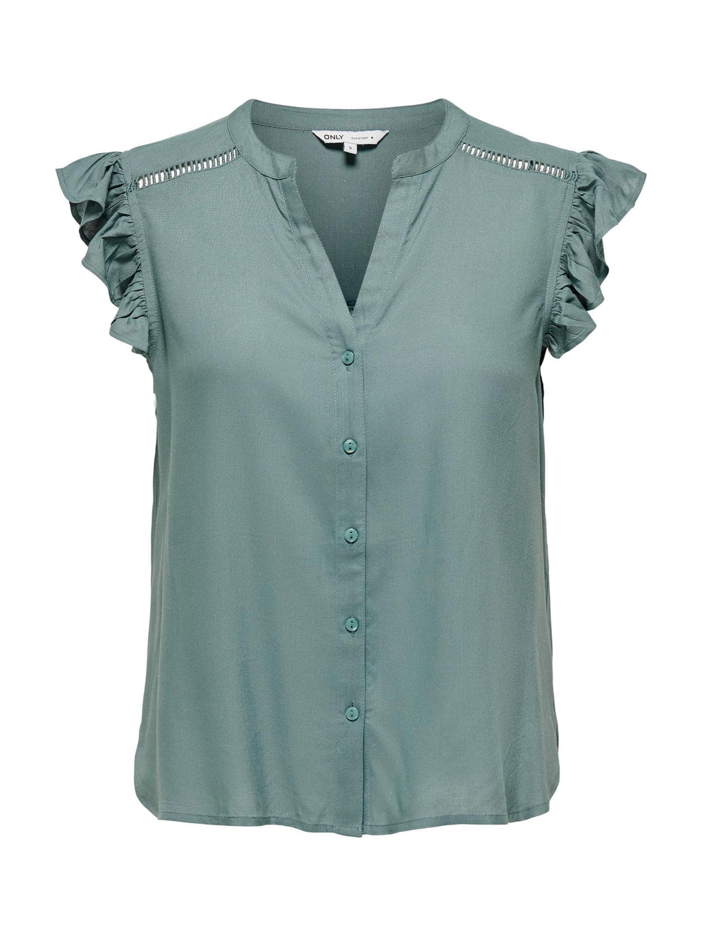 Camicia Only Rosella Verde manica corta 15345828 /Balsam Green ONLY 