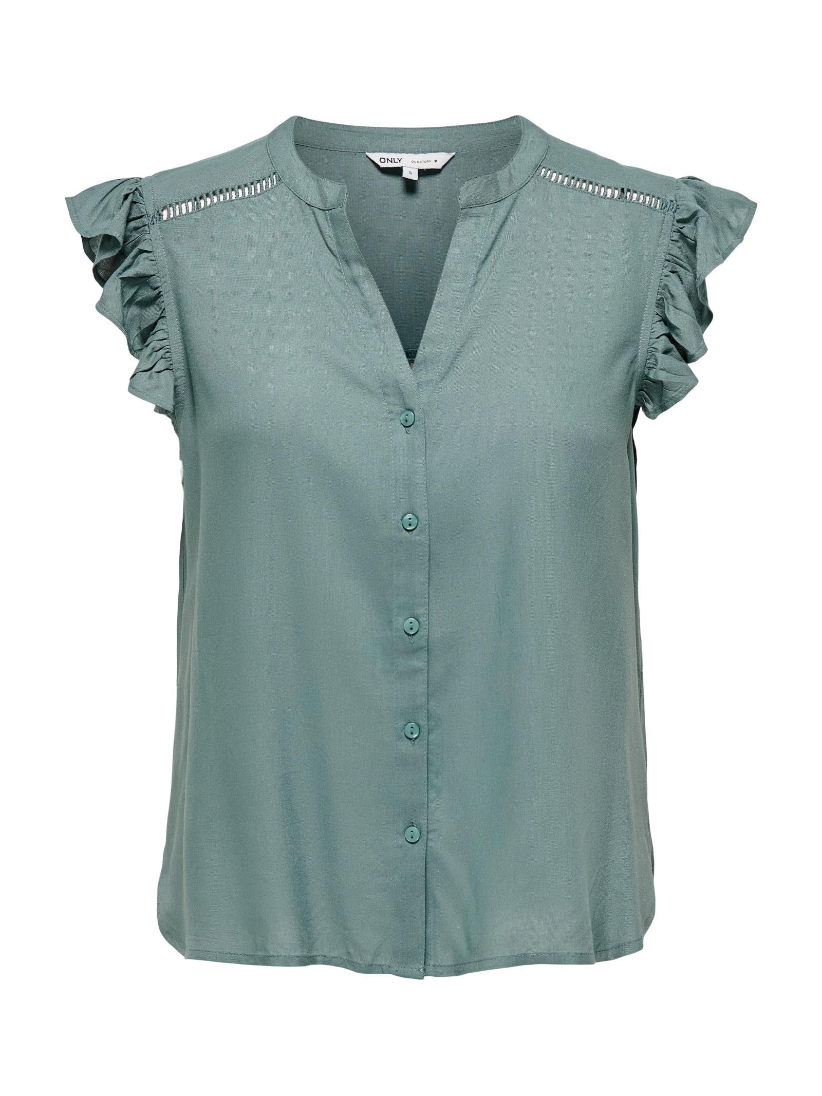Camicia Only Rosella Verde manica corta 15345828 /Balsam Green ONLY 