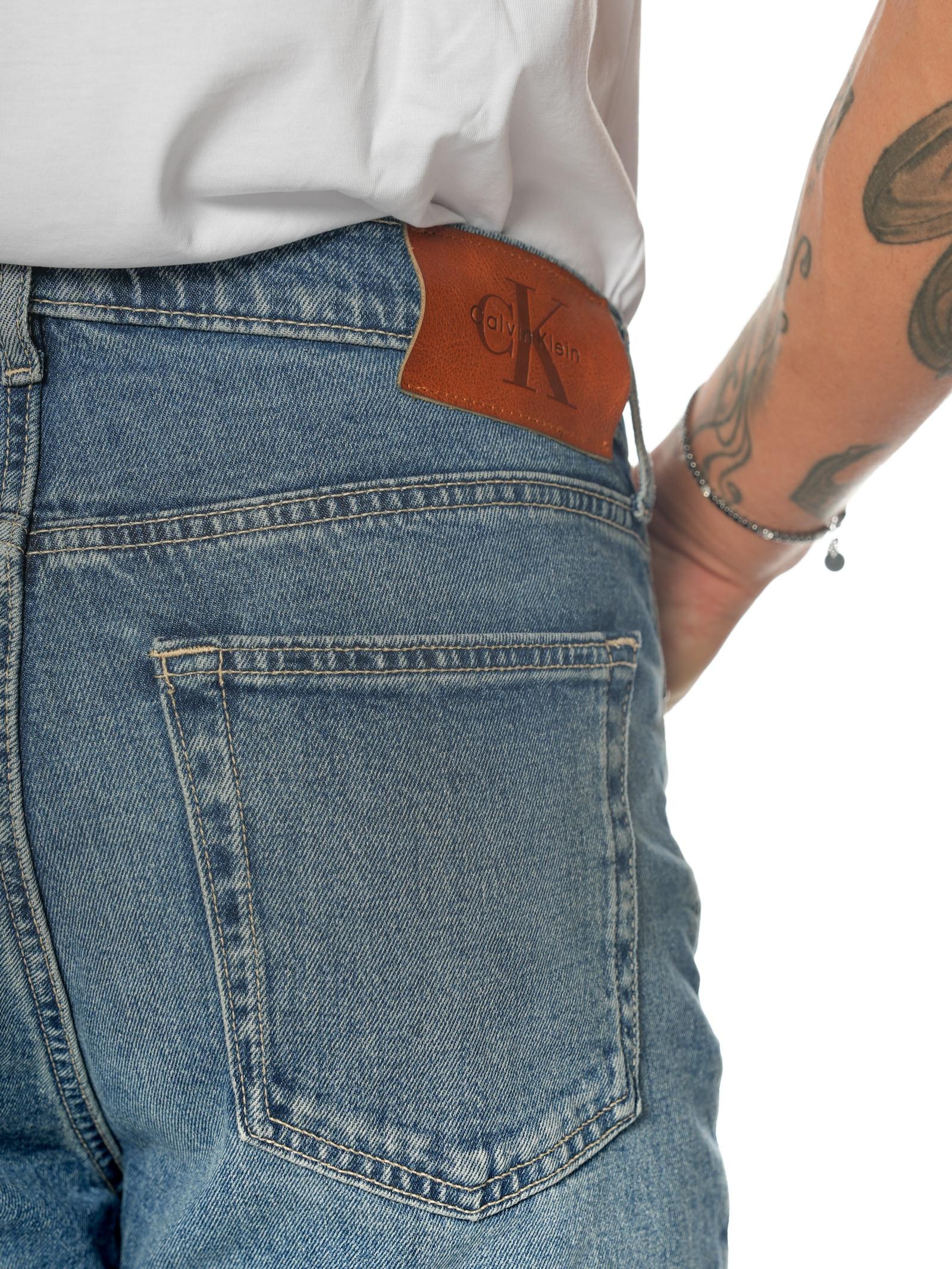 Jeans Calvin Klein Blue Denim Straight LV04RB770G 587 CALVIN KLEIN 