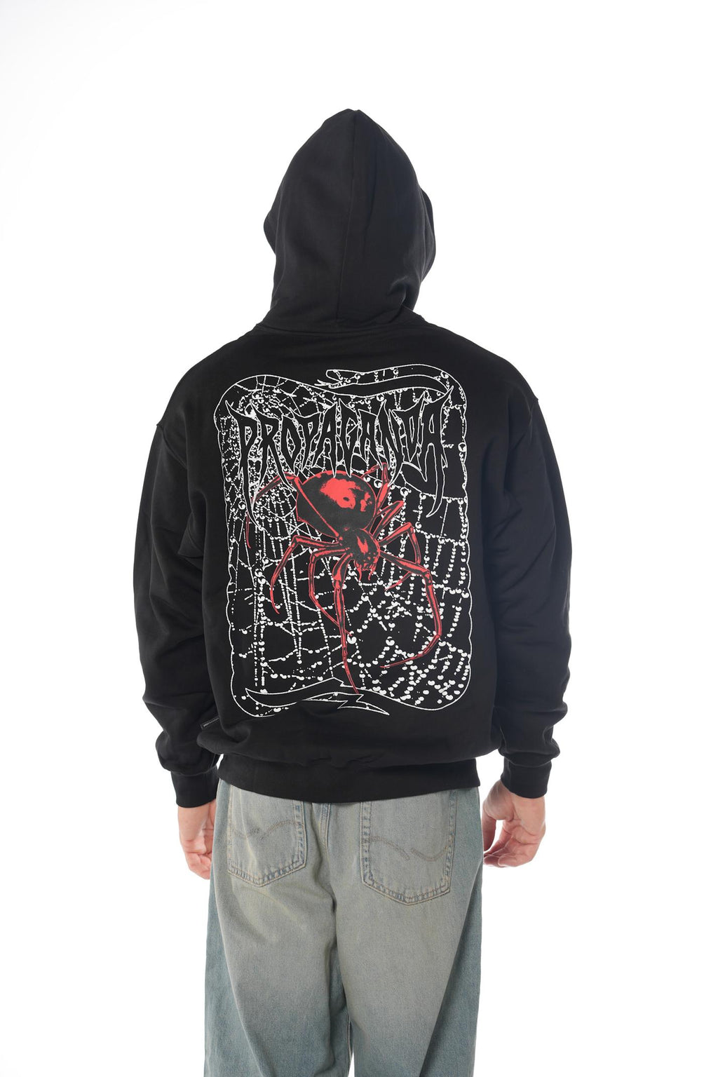 Felpa Propaganda Nero Ribs Spider FE475 NERO PROPAGANDA 