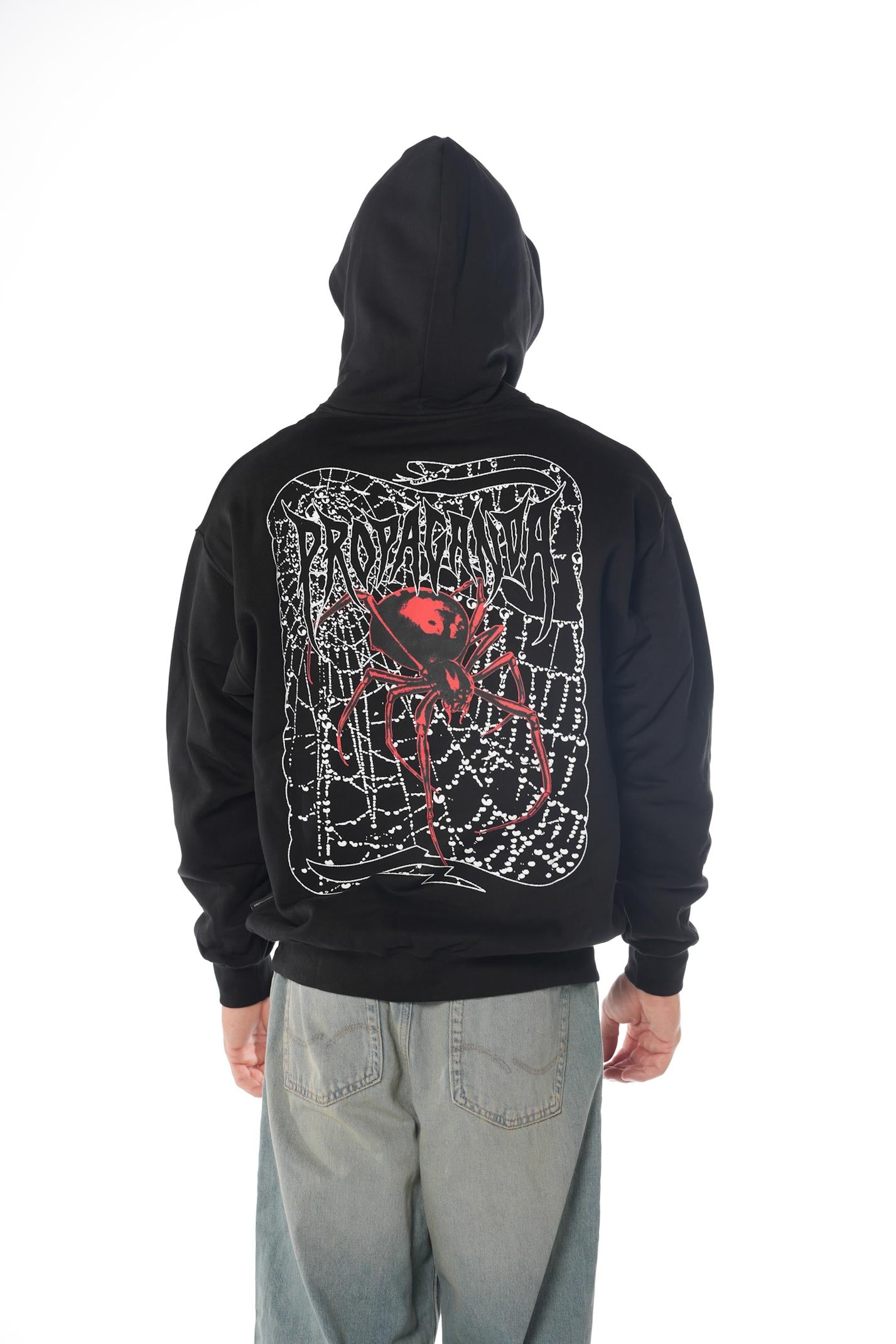 Felpa Propaganda Nero Ribs Spider FE475 NERO PROPAGANDA 