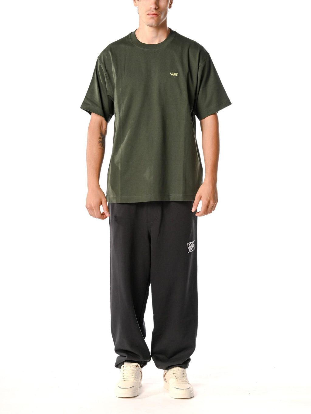 T-shirt Vans Verde logo Loose P1P Dried Kelp VANS 