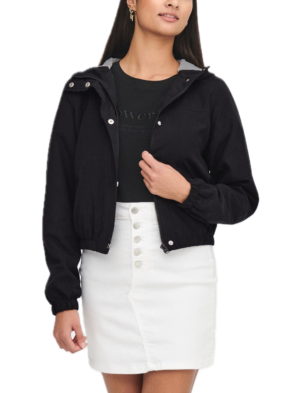 Giubbotto JDY Nero con cappuccio 15236012 /Black JDY 