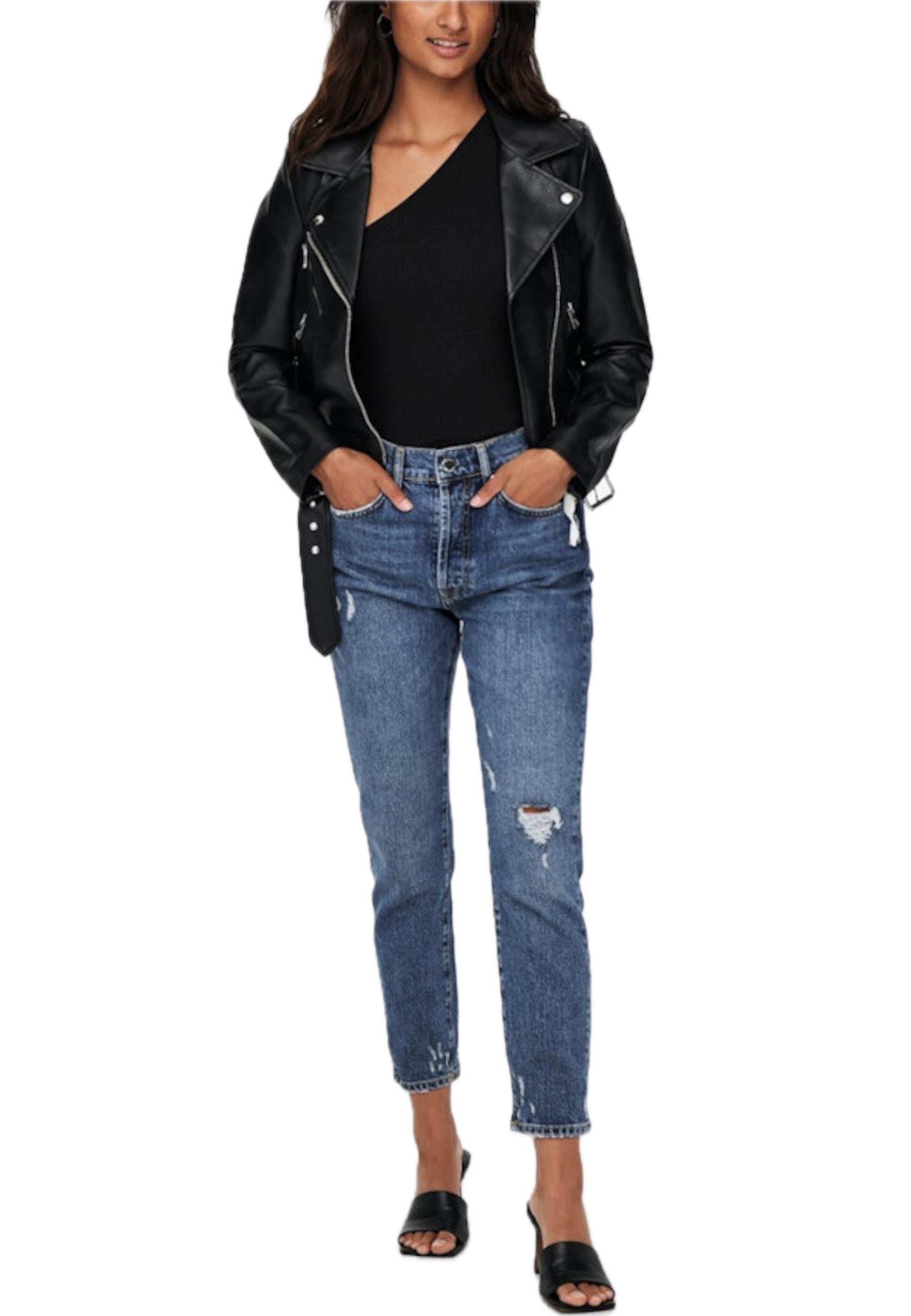 Biker Only Nero Vera in Ecopelle 15232135 /Black ONLY 