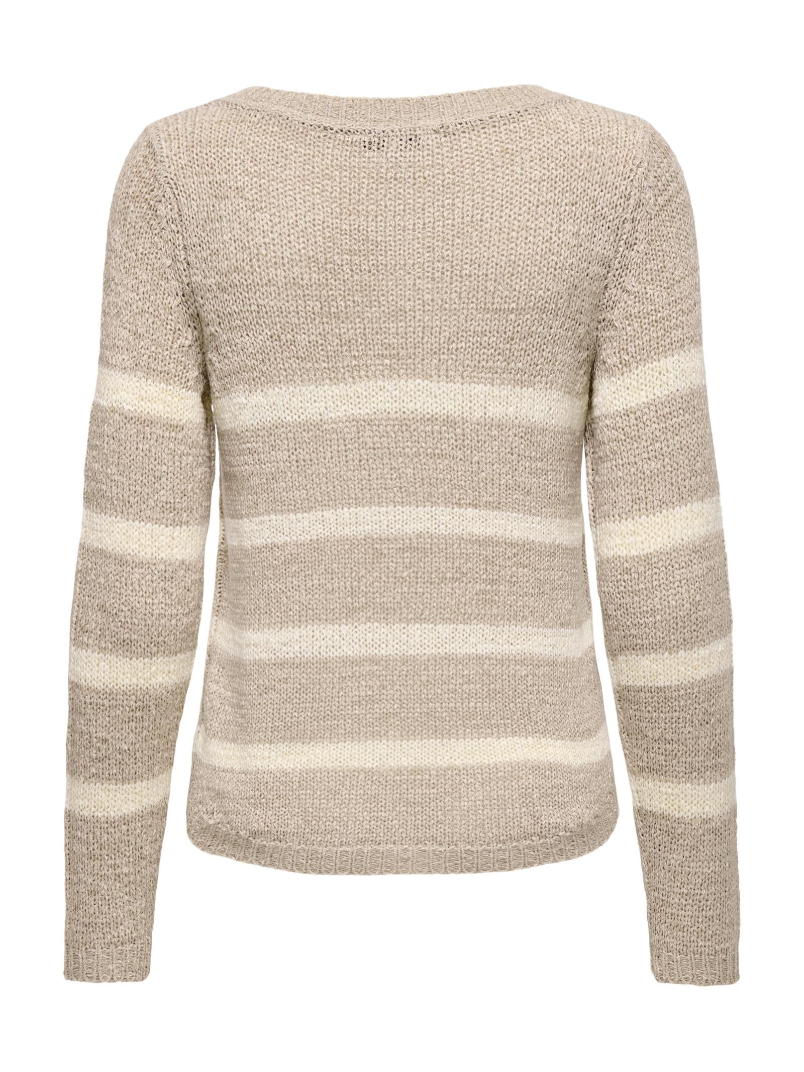 Maglia Only Beige Gina con lavorazione a maglia 15113356 /Simply Taupe ONLY 