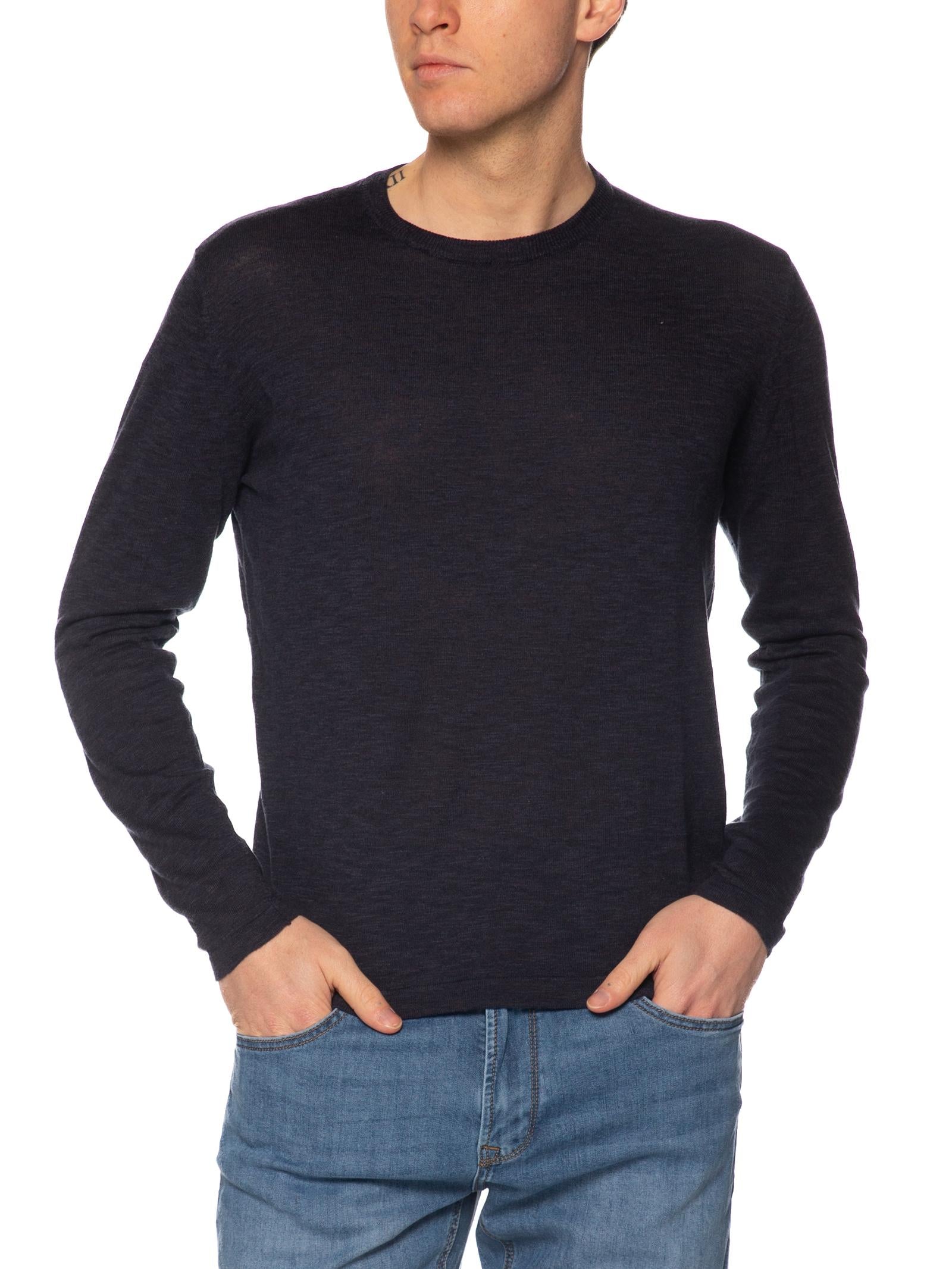 Maglia Gianni Lupo Blu Basic fiammata GL35204 BLU GIANNI LUPO 