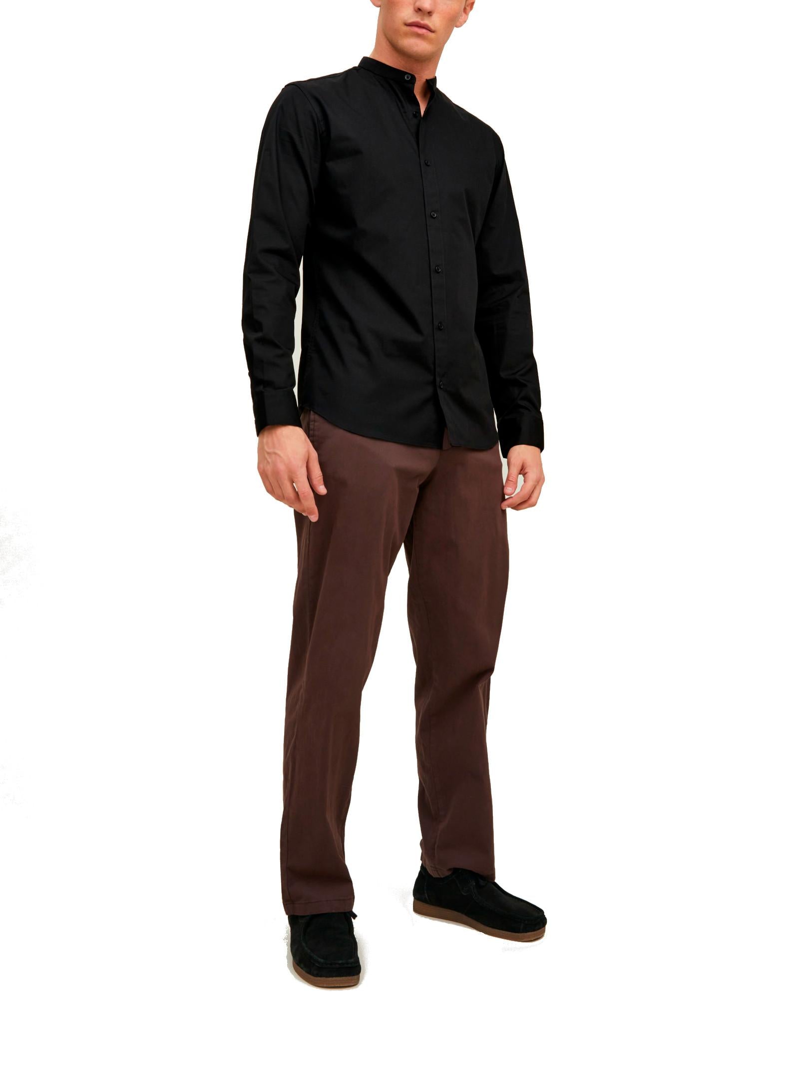 Camicia Jack & Jones Joe Nero coreana 12205921 /Black JACK & JONES 