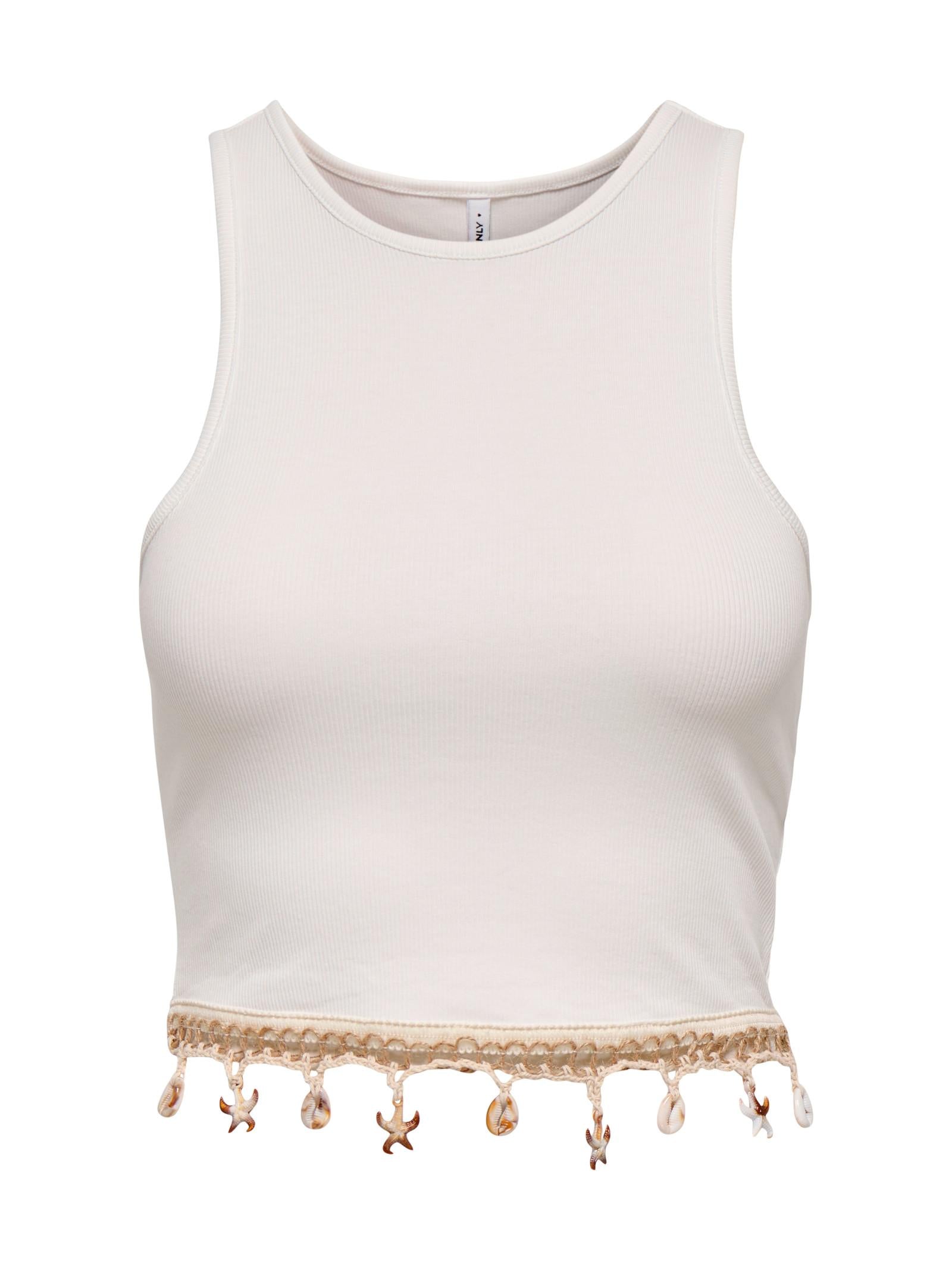 Top Only Bianco Shelly cropped 15325019 /Cloud Dancer ONLY 