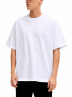 T-shirt Jack & Jones Barron Bianca oversize 12298906 /White JACK & JONES 