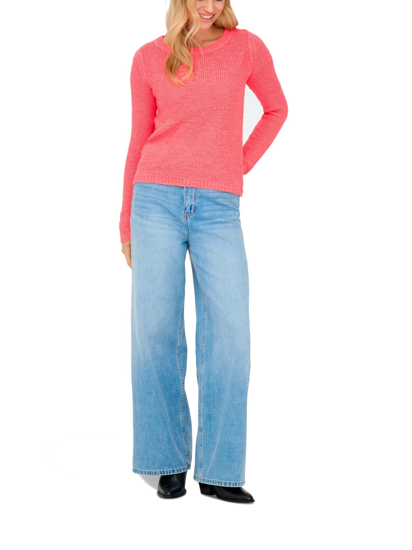 Maglia Only Celeste Gina con lavorazione a maglia 15113356 /SUGAR CORAL ONLY 