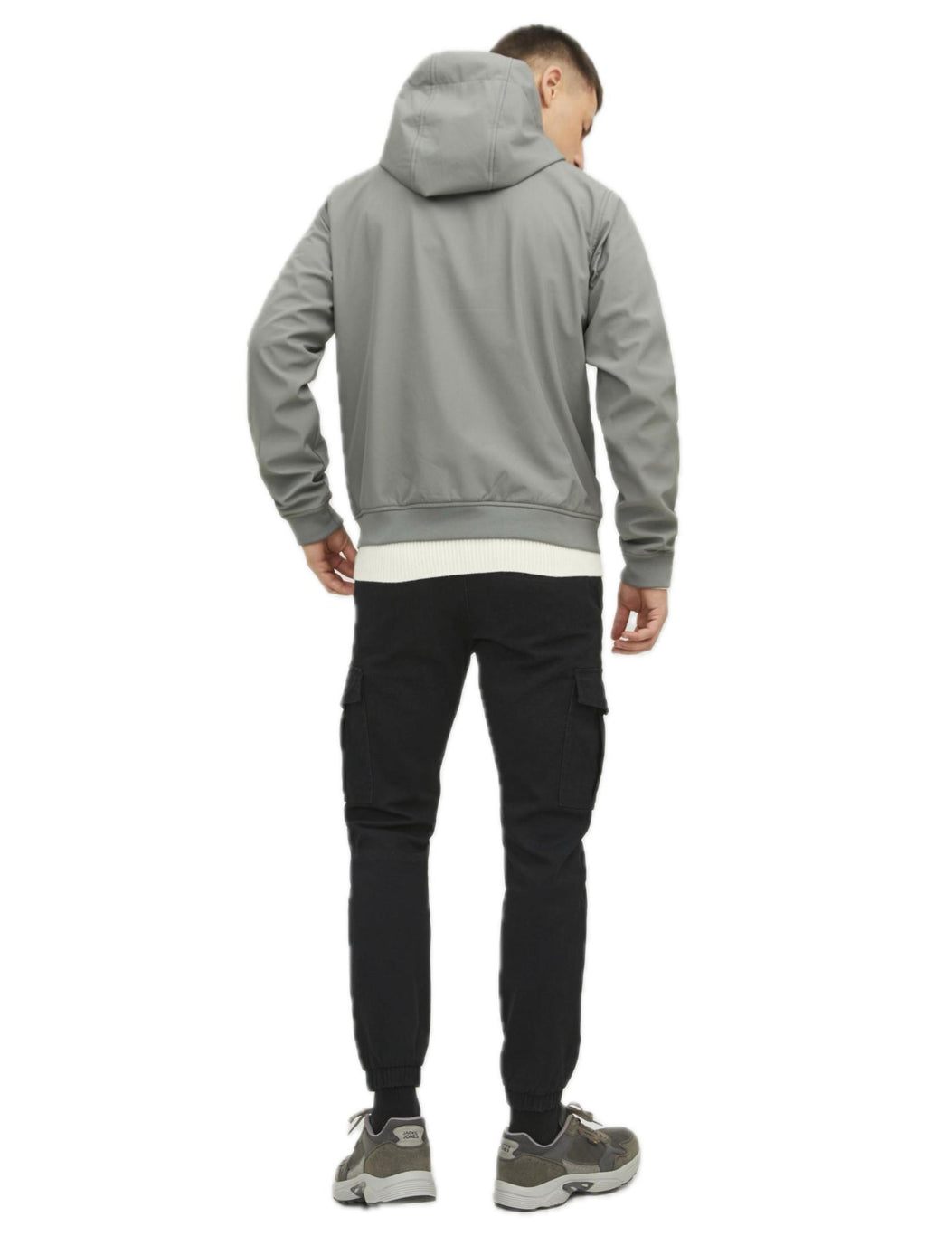 Giubbotto Jack & Jones Softshell Verde Salvia con cappuccio 12236300 /Sedona Sage JACK & JONES 