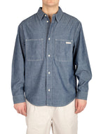 Camicia Calvin Klein Medium Blue Denim in Chambray J326558 1A4 CALVIN KLEIN JEANS 