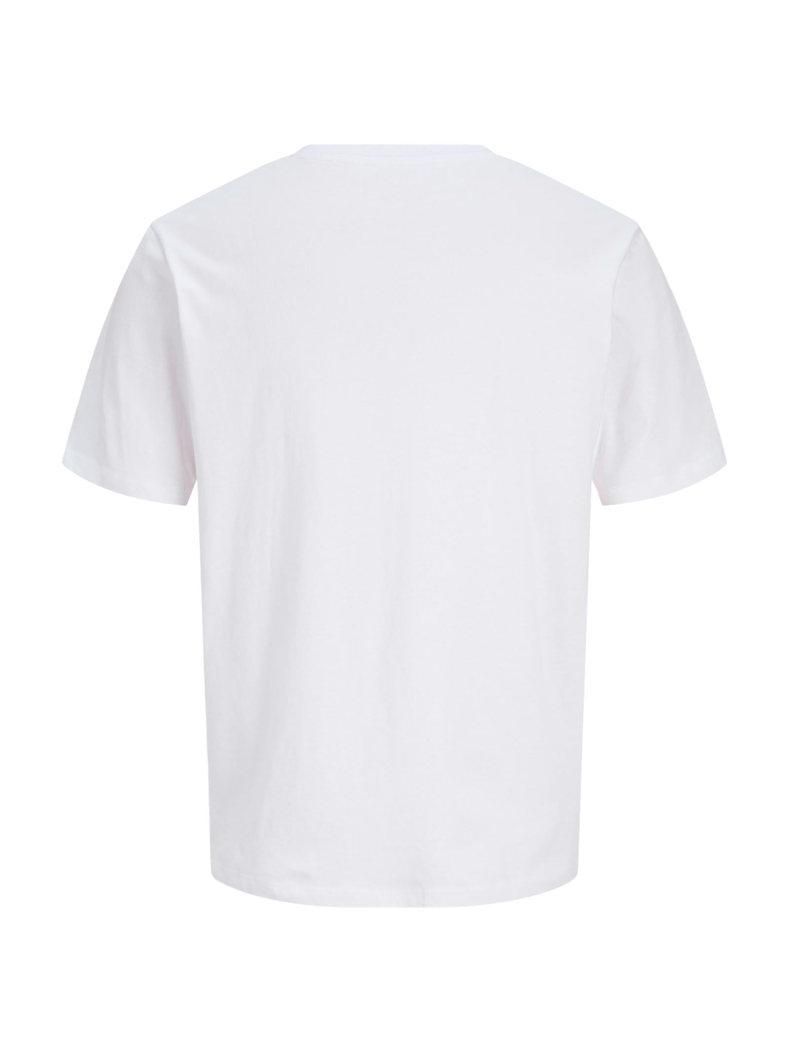 T-shirt Jack & Jones Devin Bianco con stampa 12290173 /Bright White JACK & JONES 