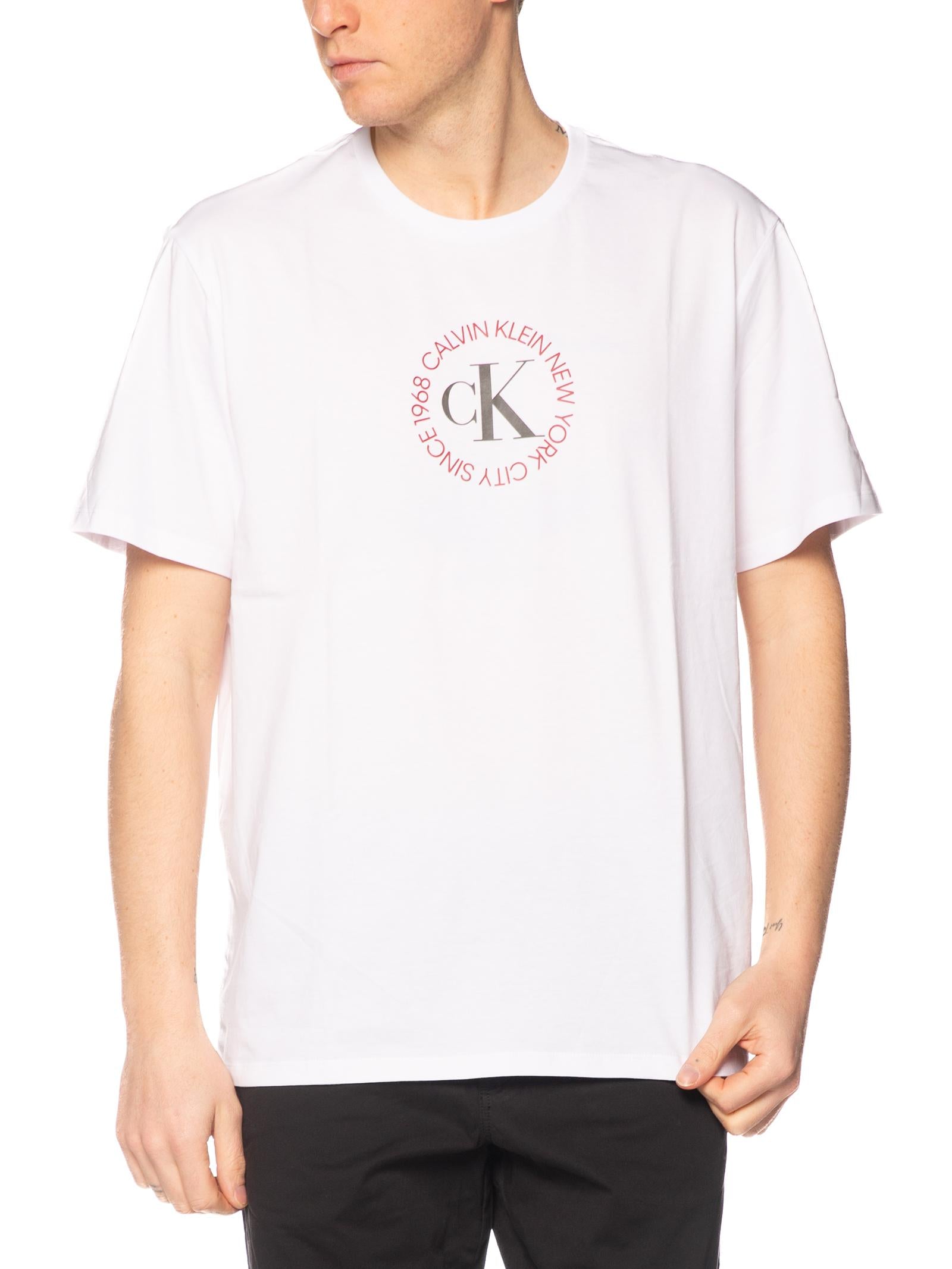 T-shirt Calvin Klein Jeans Bianco Graphic LV14RE816G YAA CALVIN KLEIN 