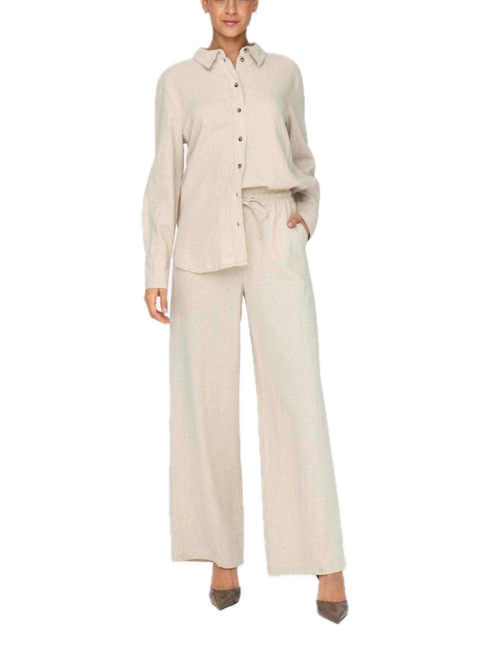 Pantalone JDY Beige Say Loose 15318361 /Oatmeal JDY 