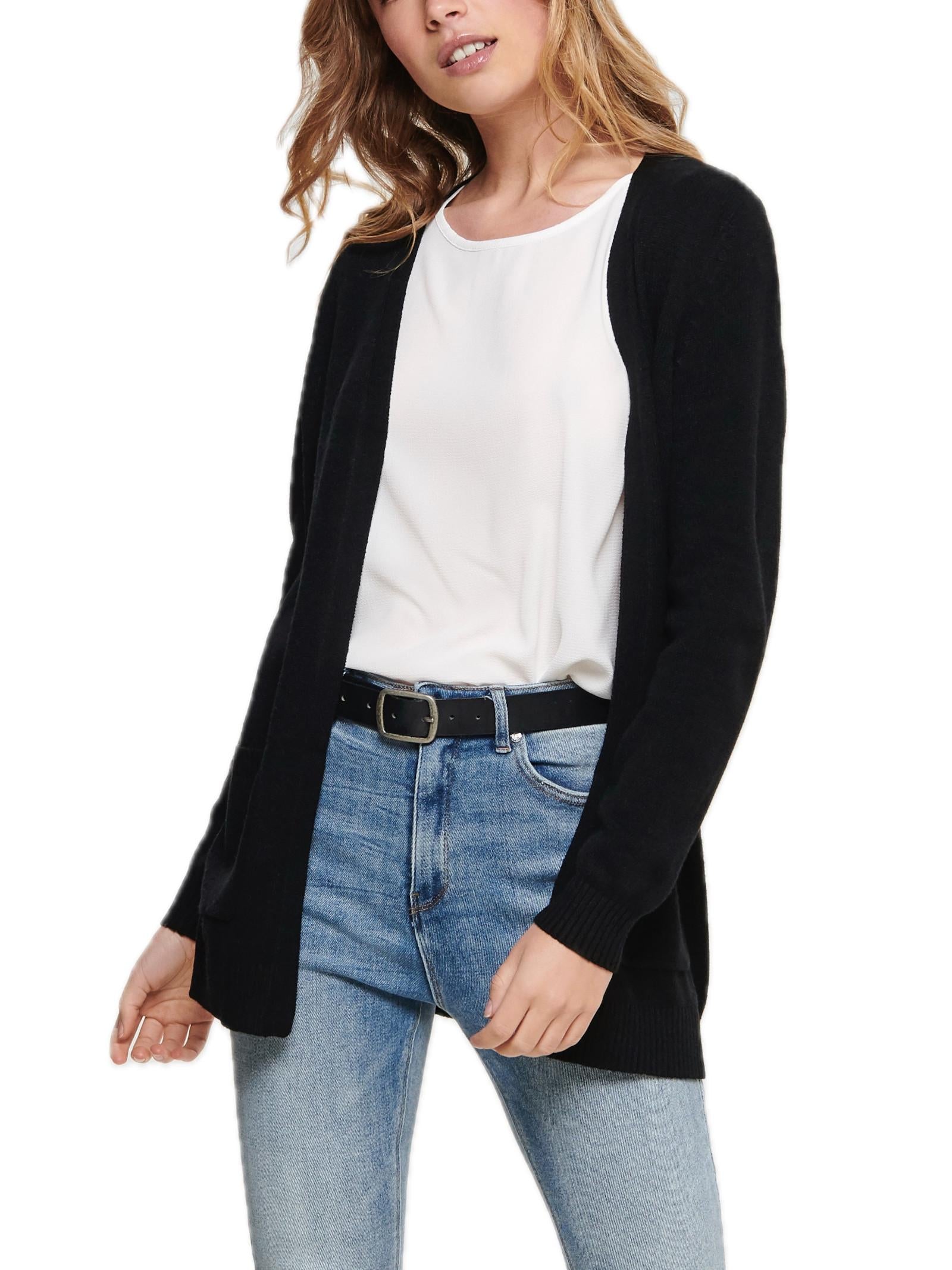 Cardigan Only Lesly Nero con tasche 15174274 /Black ONLY 
