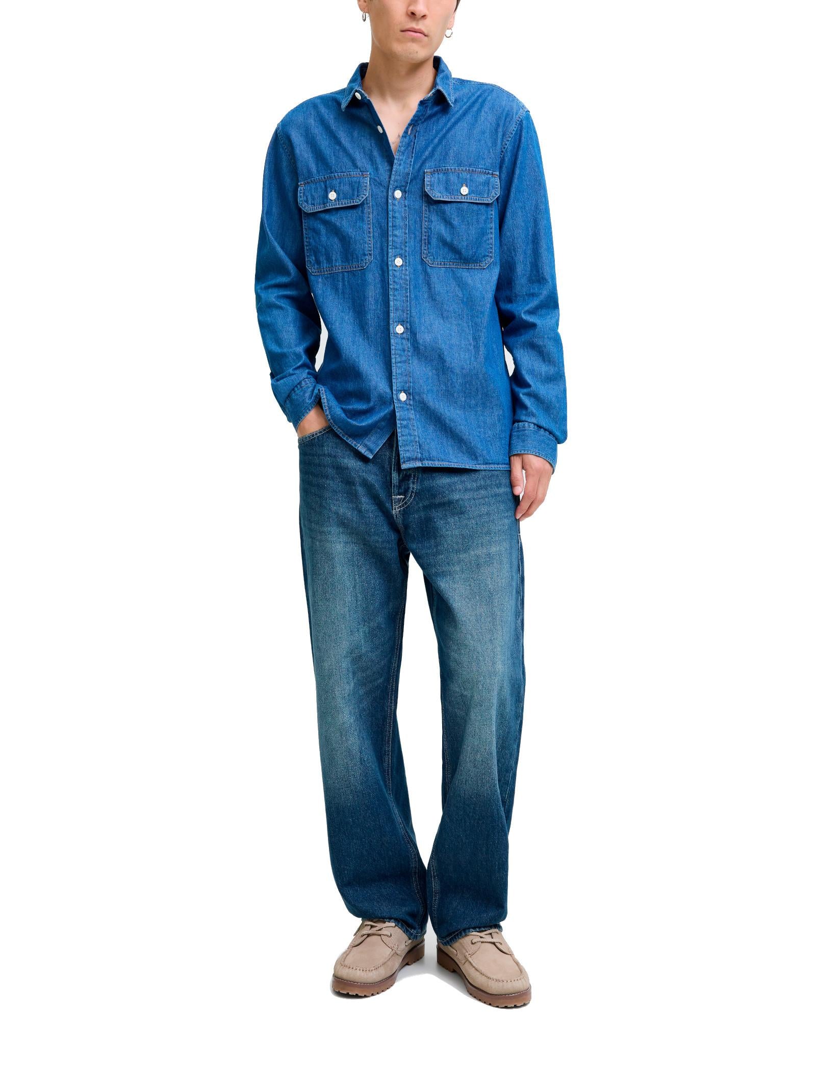 Jeans Jack & Jones Eddie Blue denim Loose fit 12278114 /Blue Denim JACK & JONES 