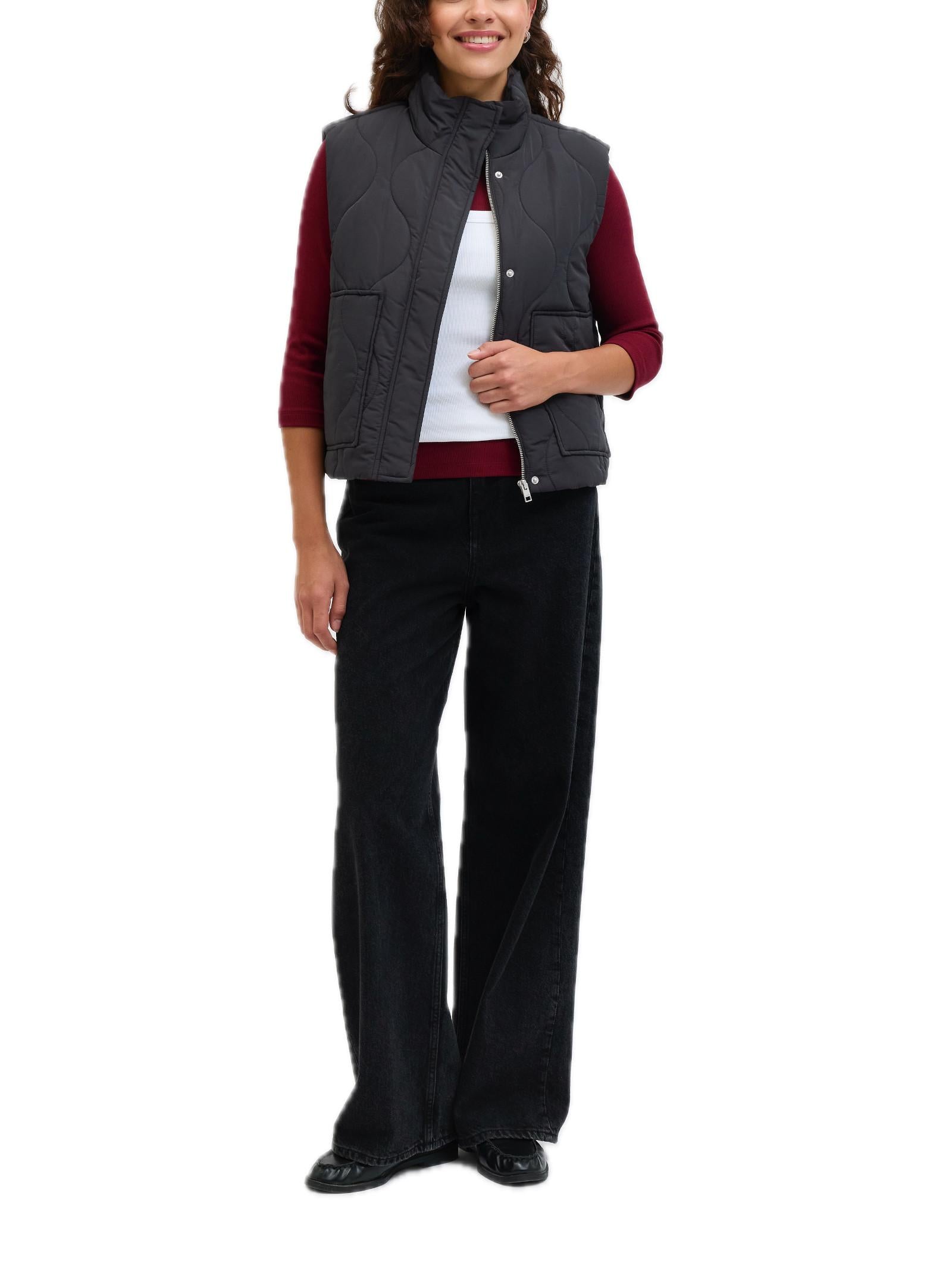 Gilet JJXX Serena Nero con colletto 12278852 /Black JJXX 