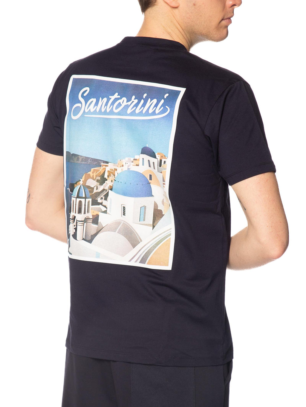 T-shirt Superculture Blu Santorini A1831 BLU SUPERCULTURE 