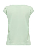 T-Shirt Only Silver Verde in lurex 15136069 /Green Lily ONLY 