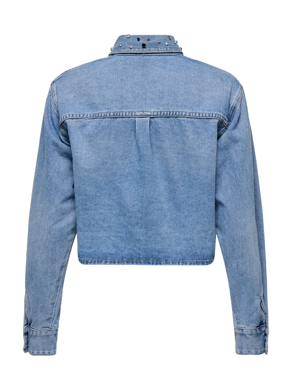 Camicia Only Maggie LIght Blue Denim con strass 15341749 /Light Blue Denim ONLY 