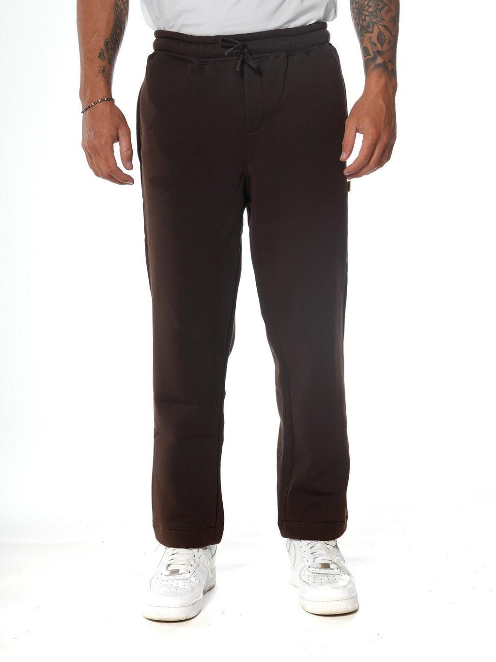Pantalone Superculture Marrone in felpa a palazzo MARVIN MARRONE SUPERCULTURE 