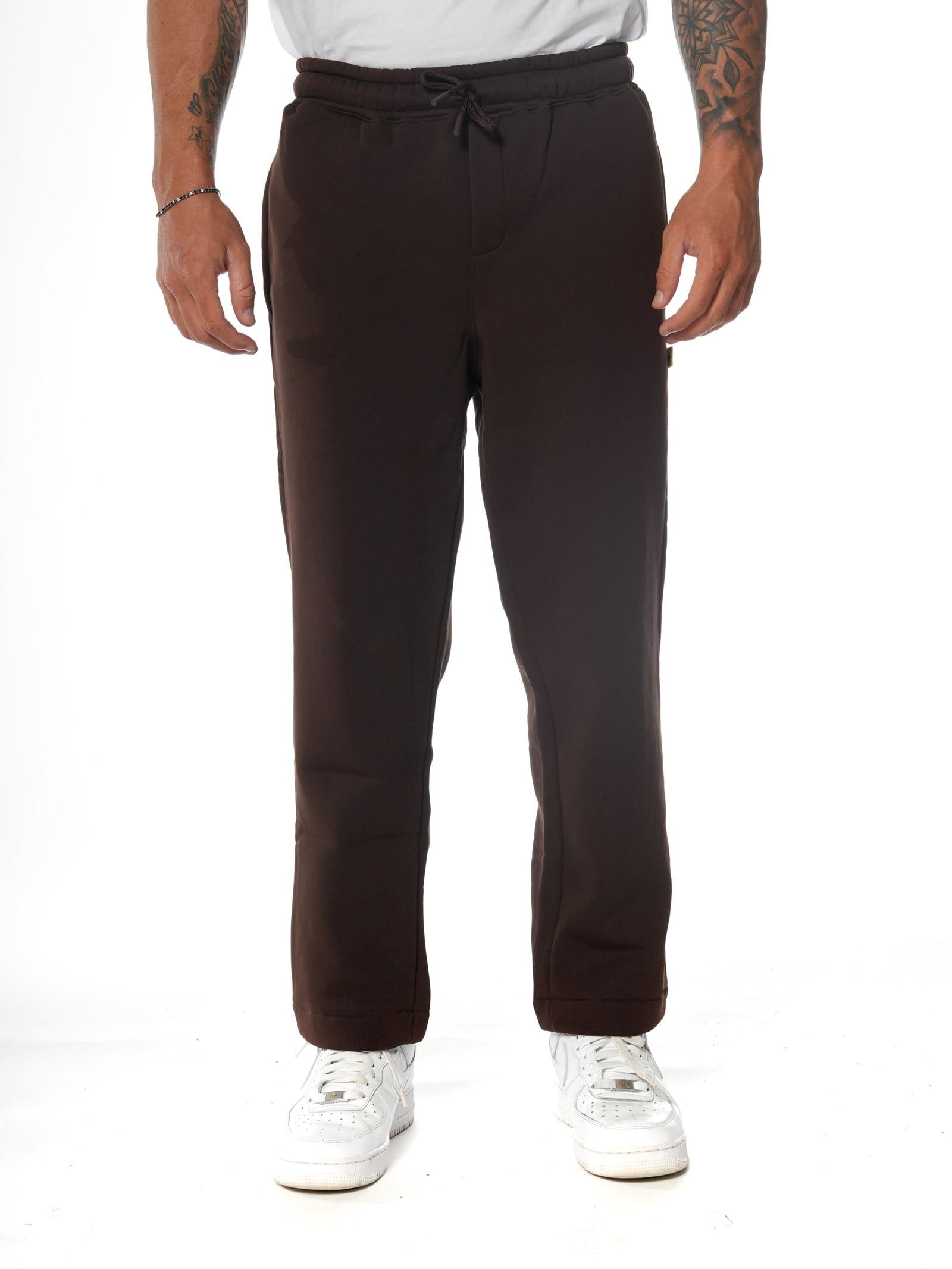 Pantalone Superculture Marrone in felpa a palazzo MARVIN MARRONE SUPERCULTURE 