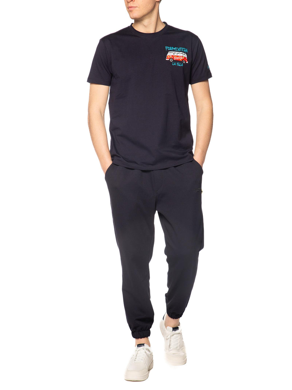 T-shirt Superculture Blu Formentera A1827 BLU SUPERCULTURE 