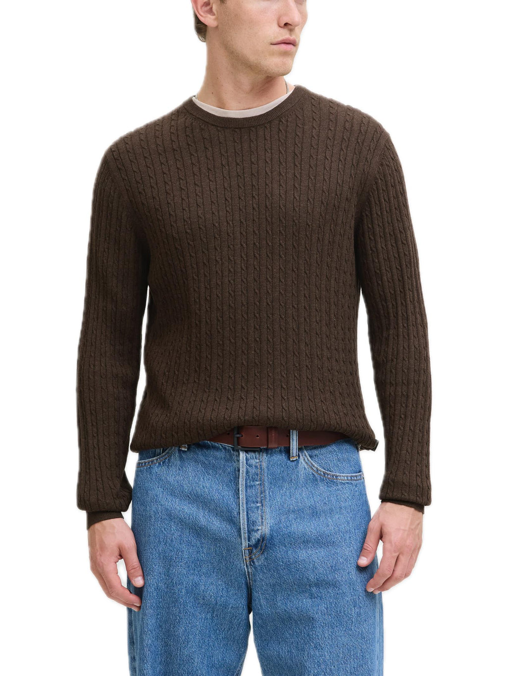 Maglia Jack & Jones Emil Marrone regular 12278785 /Mulch JACK & JONES 