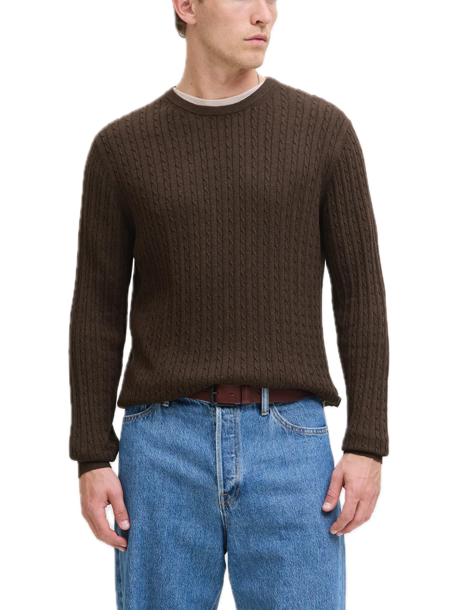 Maglia Jack & Jones Emil Marrone regular 12278785 /Mulch JACK & JONES 