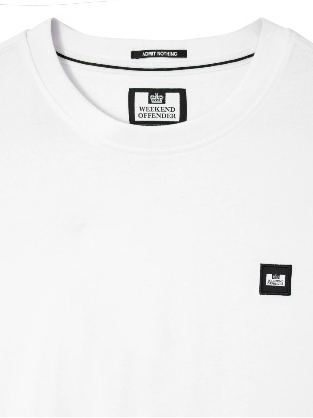 T-shirt Weekend Offender Bianco con patch BROOKLANDS BIANCO WEEKEND OFFENDER 