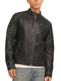 Biker Jack & Jones Rocki Nero in ecopelle