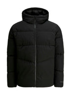 Piumino Jack & Jones Global Nero con cappuccio 12283517 /Black JACK & JONES 