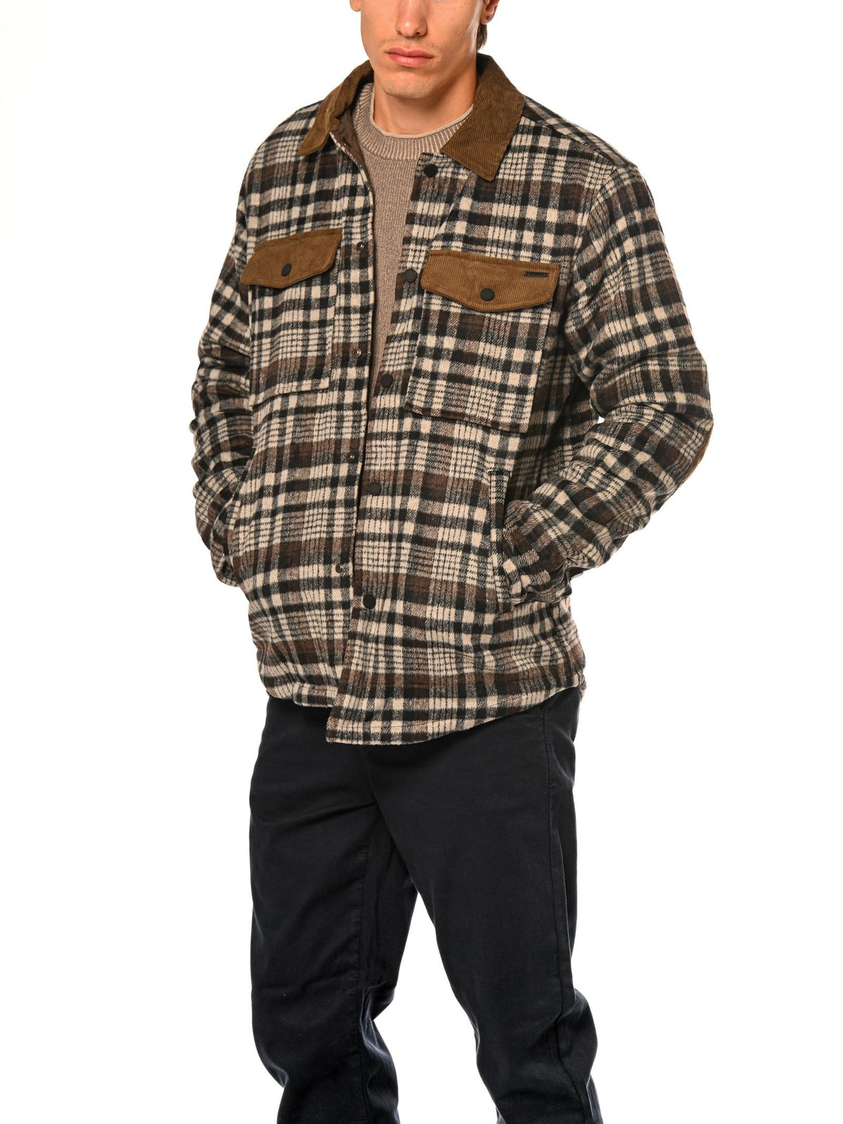 Overshirt Gianni Lupo Grigio con quadri GL5199BD GRIGIO GIANNI LUPO 